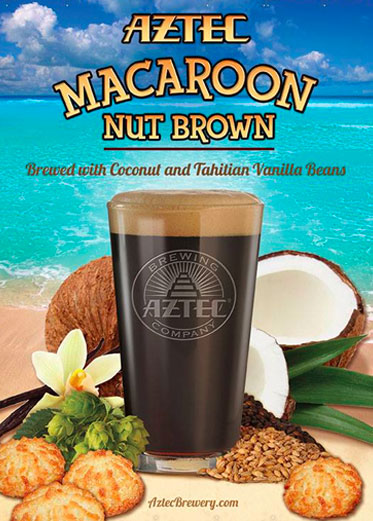 Aztec Macaroon Nut Brown with coconut & vanilla bean