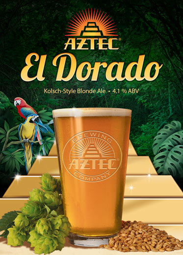aztec El Dorado Blonde beer